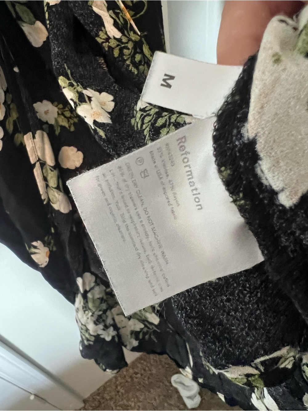 Reformation Esmeralda Floral Midi Dress Medium Cottagecore - Picture 5 of 6